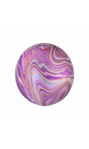 Marblez Purple Orbz Foil Balloon – 38cm x 40cm