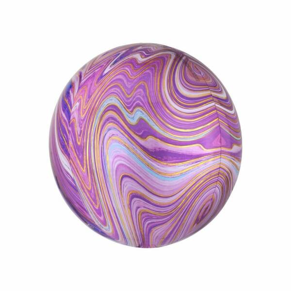 Marblez Purple Orbz Foil Balloon – 38cm x 40cm