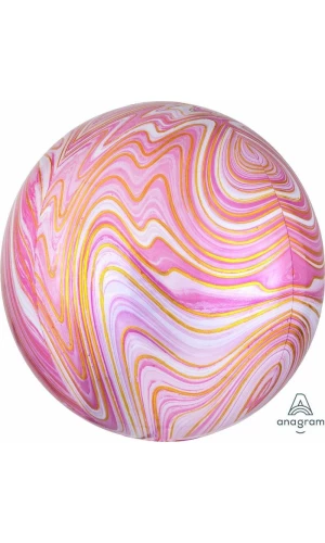 Marblez Pink Orbz Foil Balloon – 38cm x 40cm