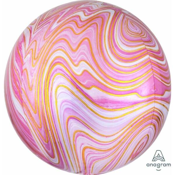 Marblez Pink Orbz Foil Balloon – 38cm x 40cm