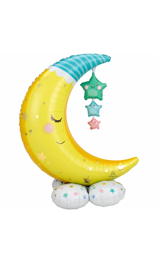 AirLoonz Moon & Stars - 101cm x 139cm (Air Fill Only)