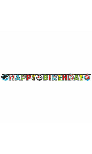 Pirate Letter Banner - 180 x 15cm
