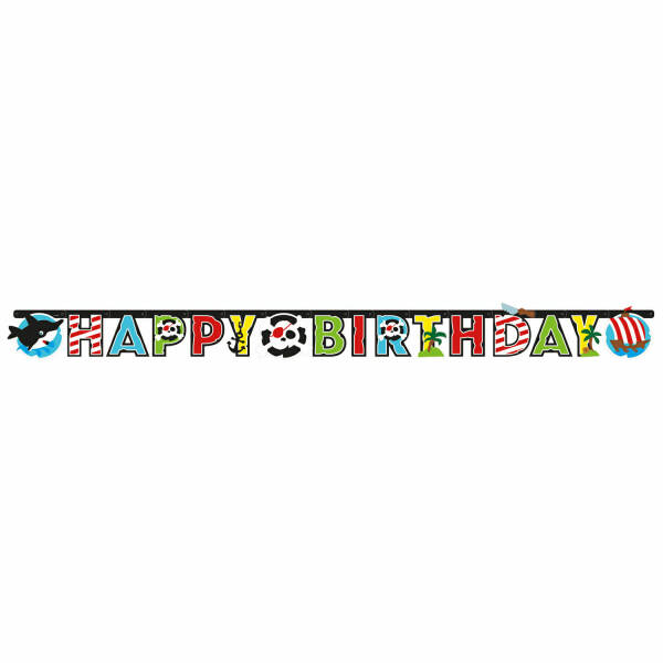 Pirate Letter Banner - 180 x 15cm