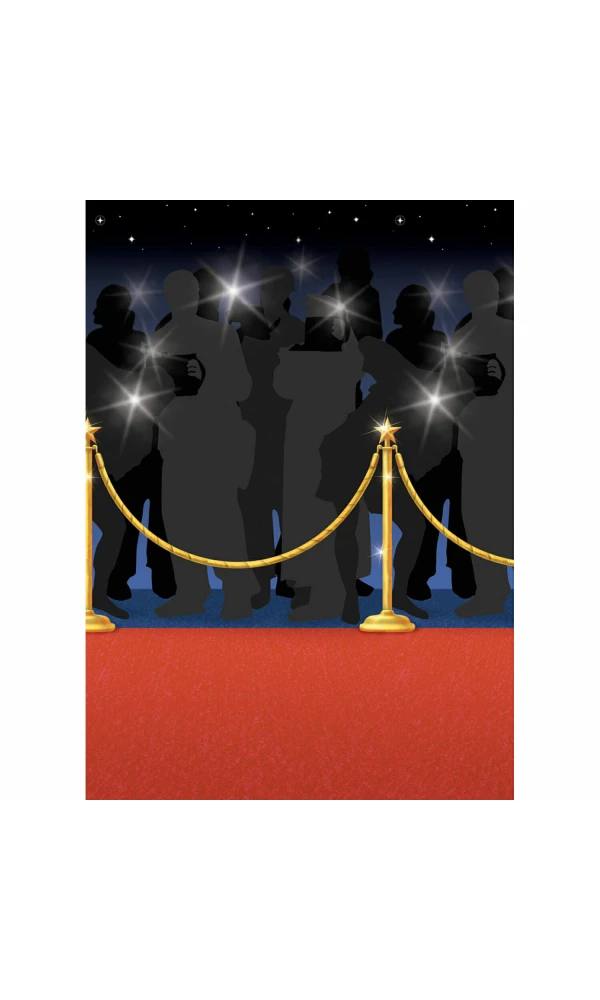 Scene Setter Roll Red Carpet Plastic - 1.2m x 12.1m