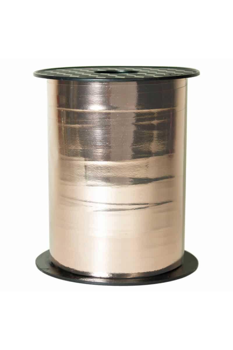 Balloon Ribbon Wide Metallic Rose Gold - 15mm x 100m