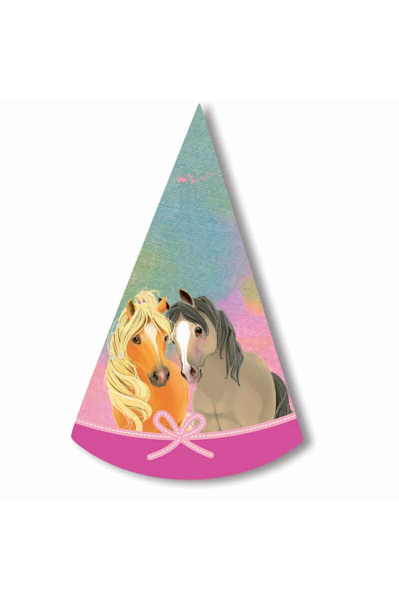 Pretty Pony Party Hats Height 16cm - 8pk