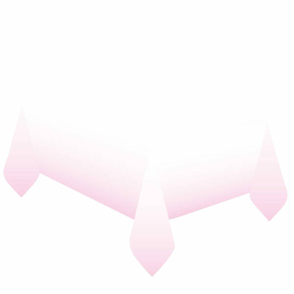 1st Birthday Pink Ombre Paper Tablecover - 120 x 180cm