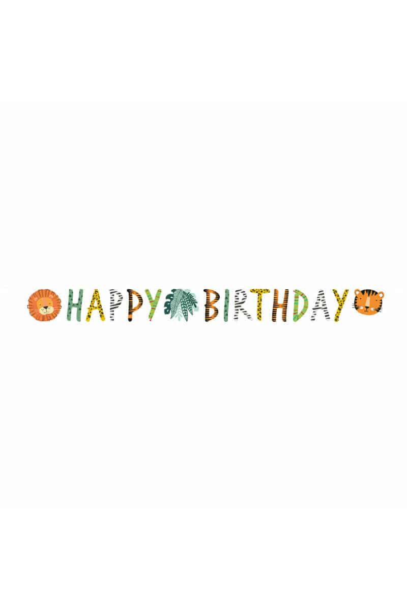 Get Wild Paper Letter Banner - 180 x 15cm