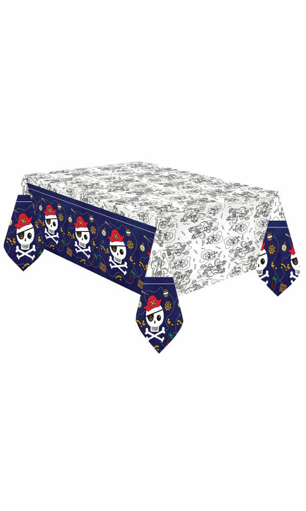 Pirates Map Paper Tablecover - 120 x 180cm