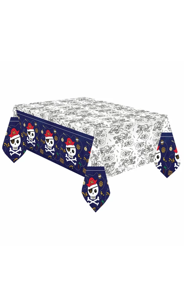 Pirates Map Paper Tablecover - 120 x 180cm