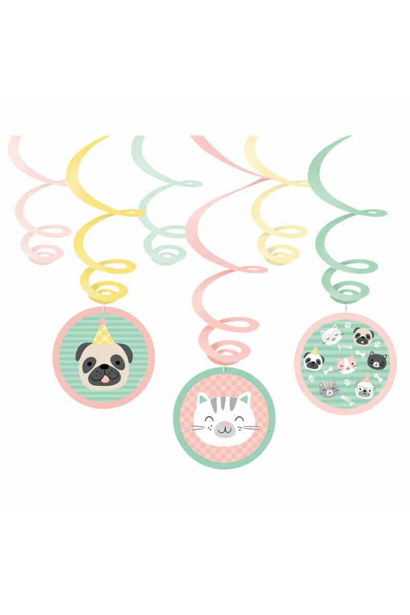 Hello Pets Swirl Decorations 80cm - 6pk