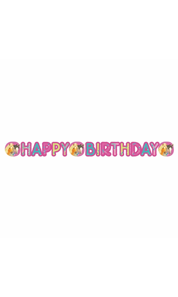 Pretty Pony Letter Banner - 180 x 15cm