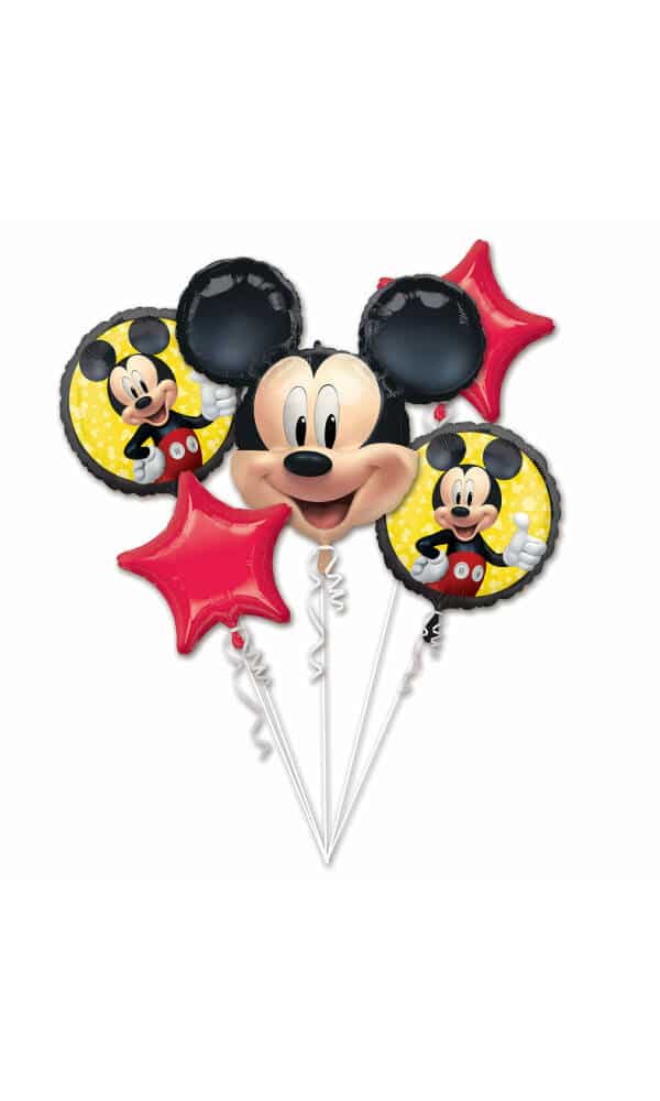 Mickey Mouse Forever Foil Balloon Bouquet - 5pk