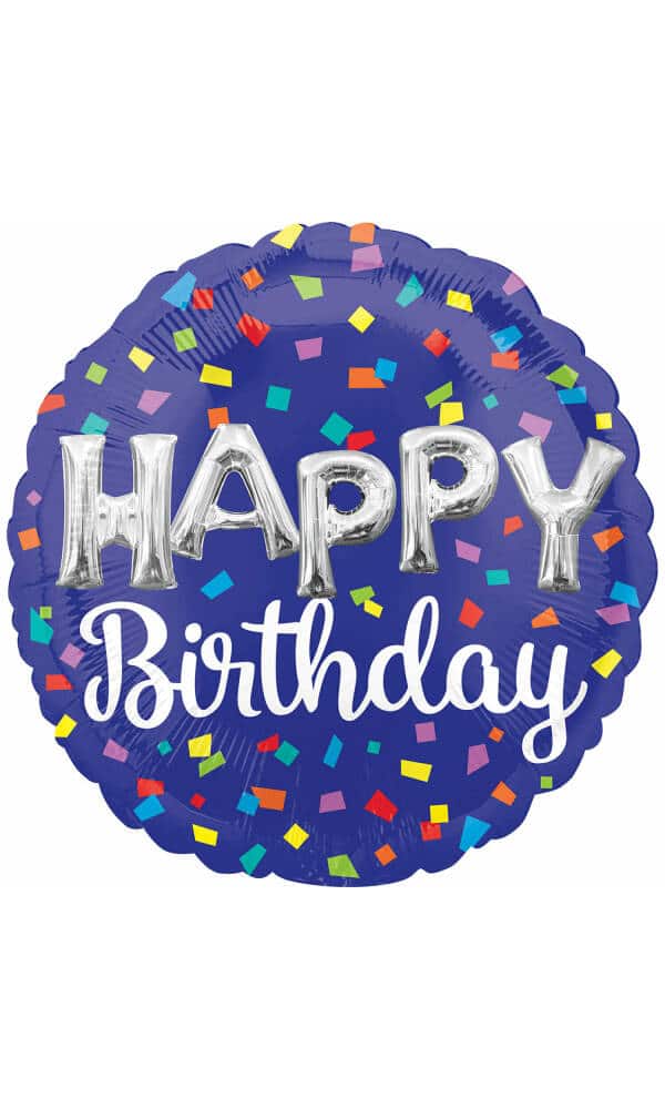 Jumbo Happy Birthday Balloon Letters Foil Balloon - 88cm x 88cm