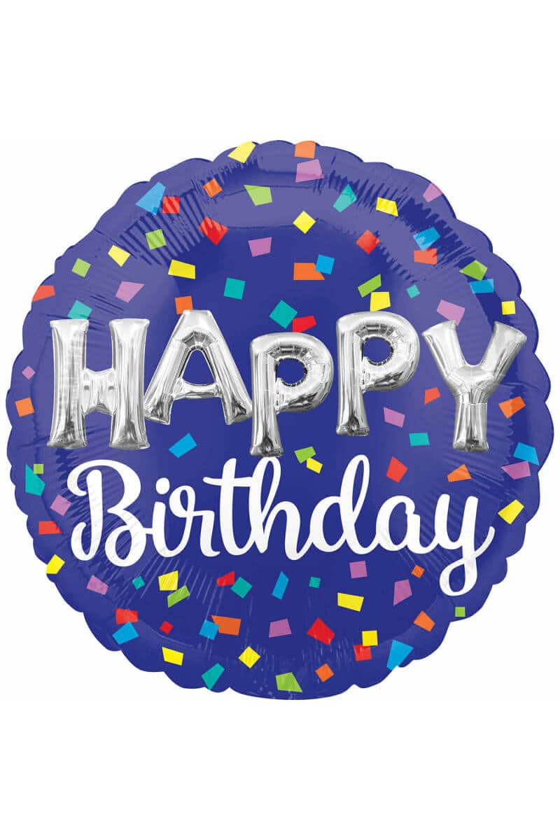 Jumbo Happy Birthday Balloon Letters Foil Balloon - 88cm x 88cm