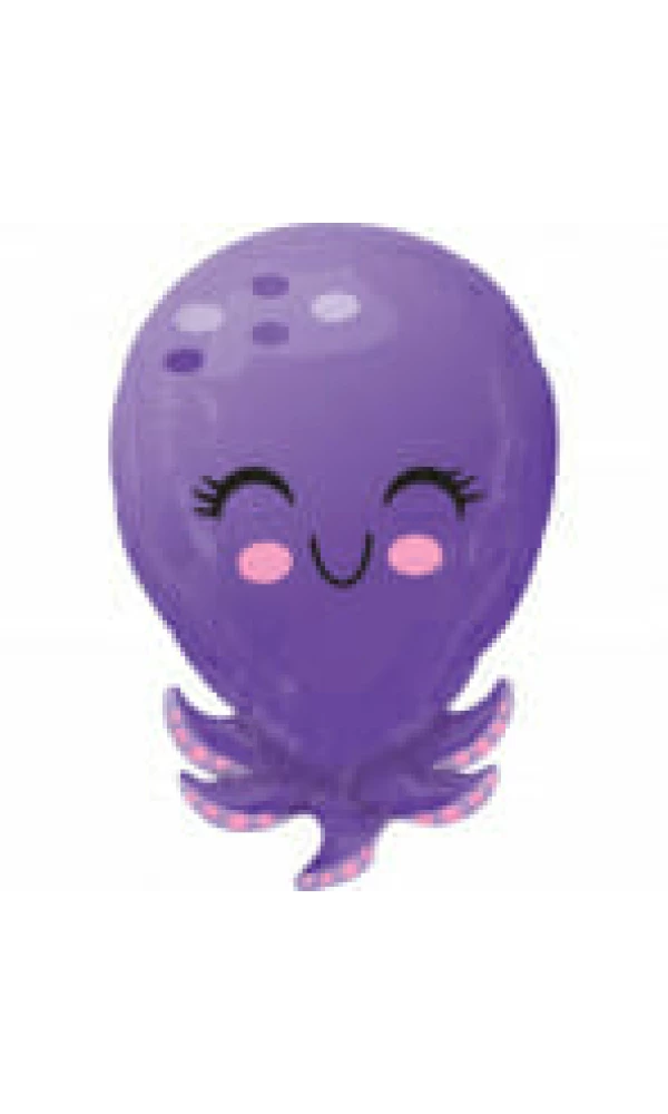 Junior Shape Octopus - 21" Foil Balloon