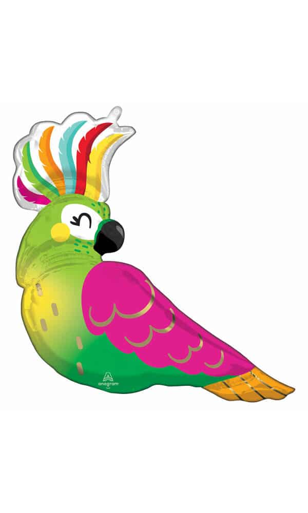 SuperShape Tropical Parrot Foil Balloon - 78cm x 71cm