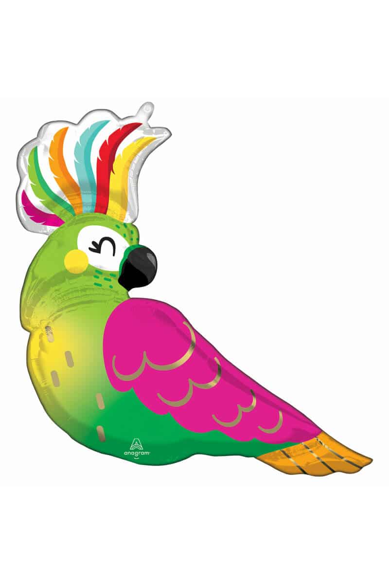 SuperShape Tropical Parrot Foil Balloon - 78cm x 71cm