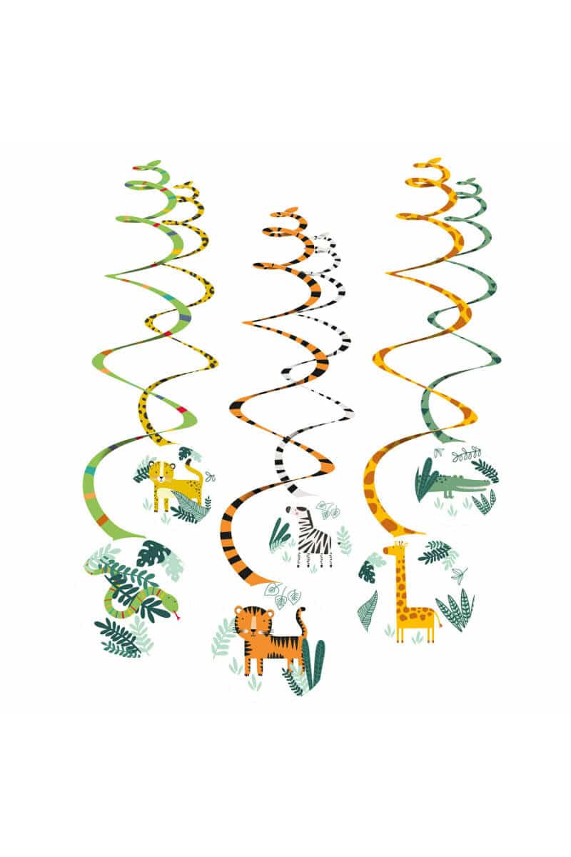 Get Wild Swirl Decoration - 6pk