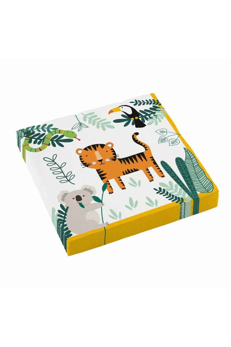 Get Wild Napkins 33 x 33cm - 16pk