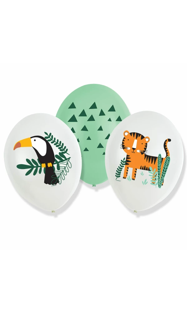 Get Wild Latex Balloons 27,5cm/11" - 6pk