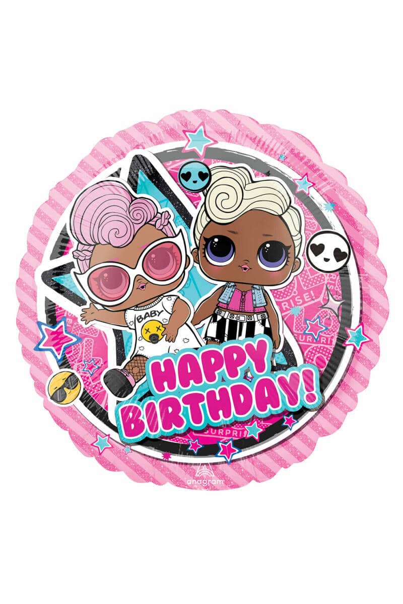 LOL Glam Birthday Foil Balloon Round - 43cm