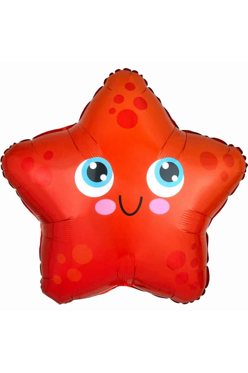 Junior Shape Starfish - 17" Foil Balloon