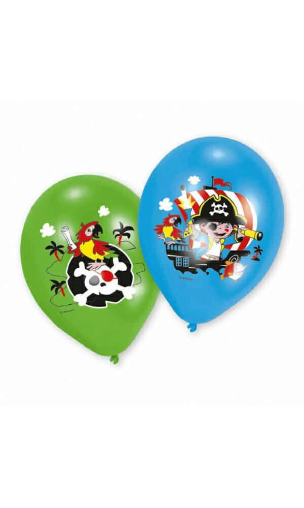 Pirate Latex Balloons 27.5cm / 11" - 6pk