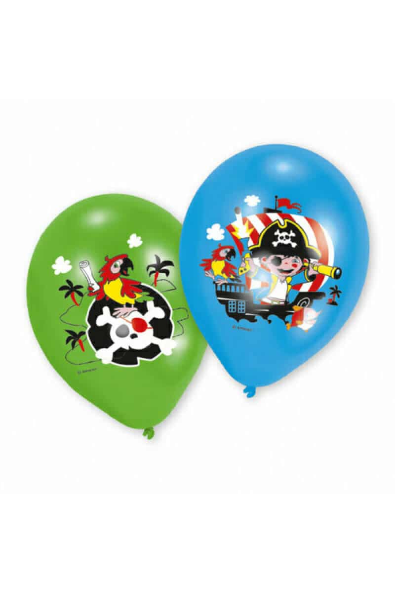 Pirate Latex Balloons 27.5cm / 11" - 6pk