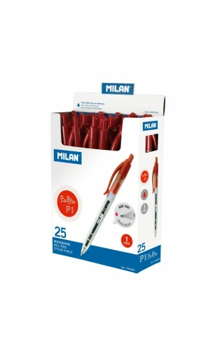 Red P1 Ball Pens 1mm Tip