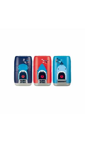 Sharpener + Eraser Compact Shark A