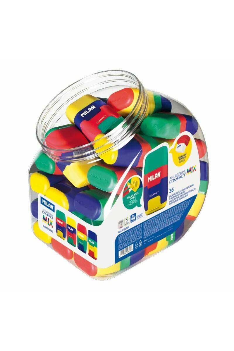 Sharpener + Eraser Compact Mix