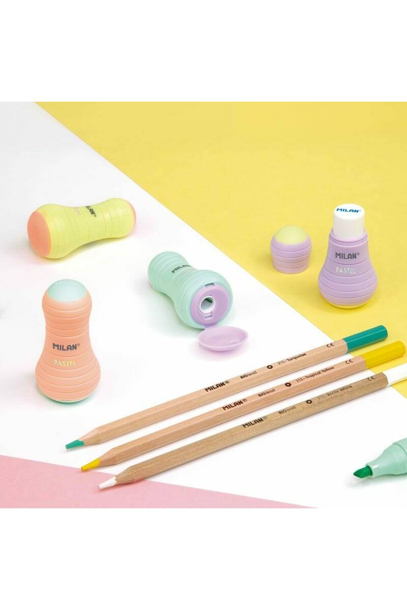 Sharpener + Eraser Sway Pastel