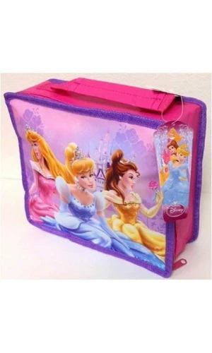 Disney Princess Rectangle Non-woven Lunch Bag With Handle & Zipper