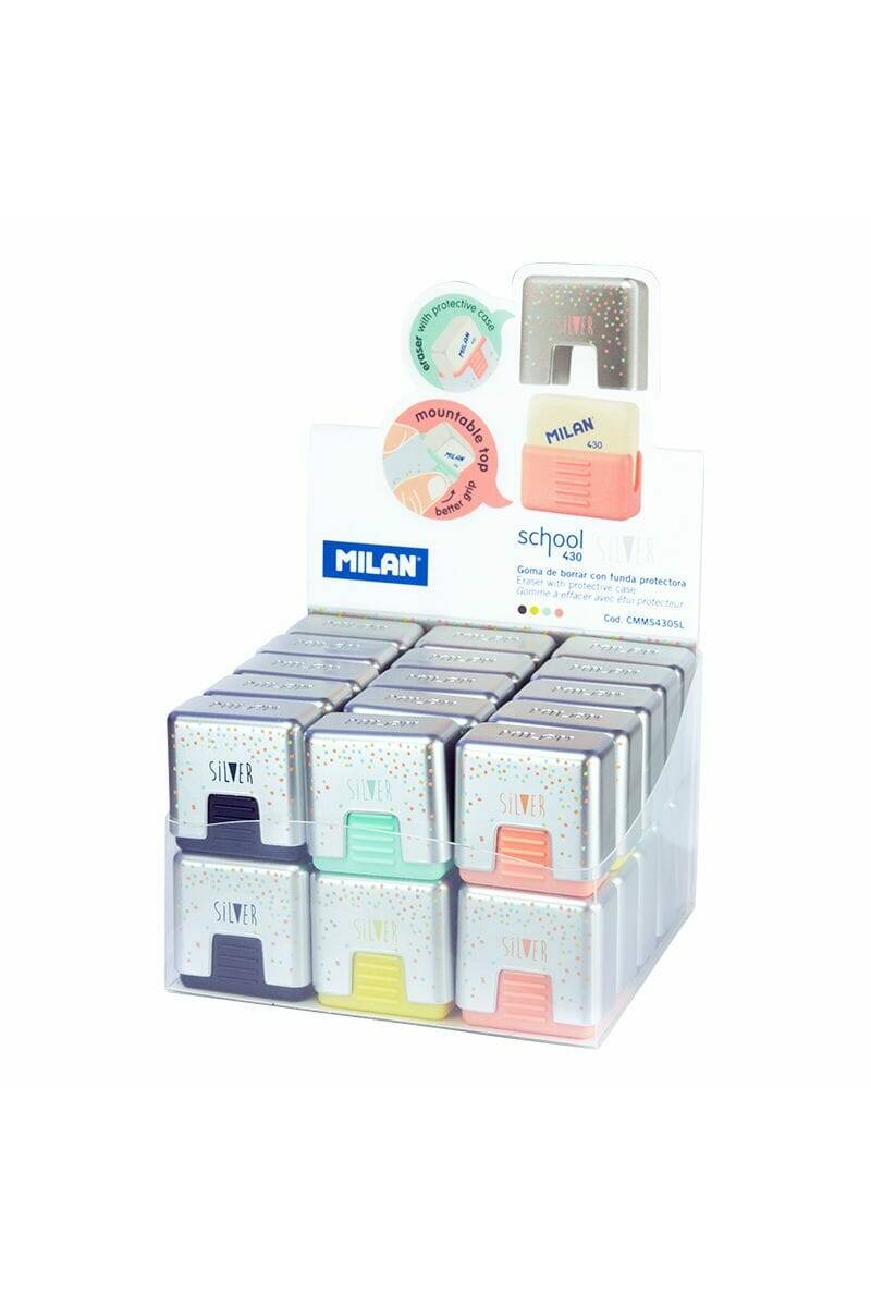 Eraser School 430 Silver
