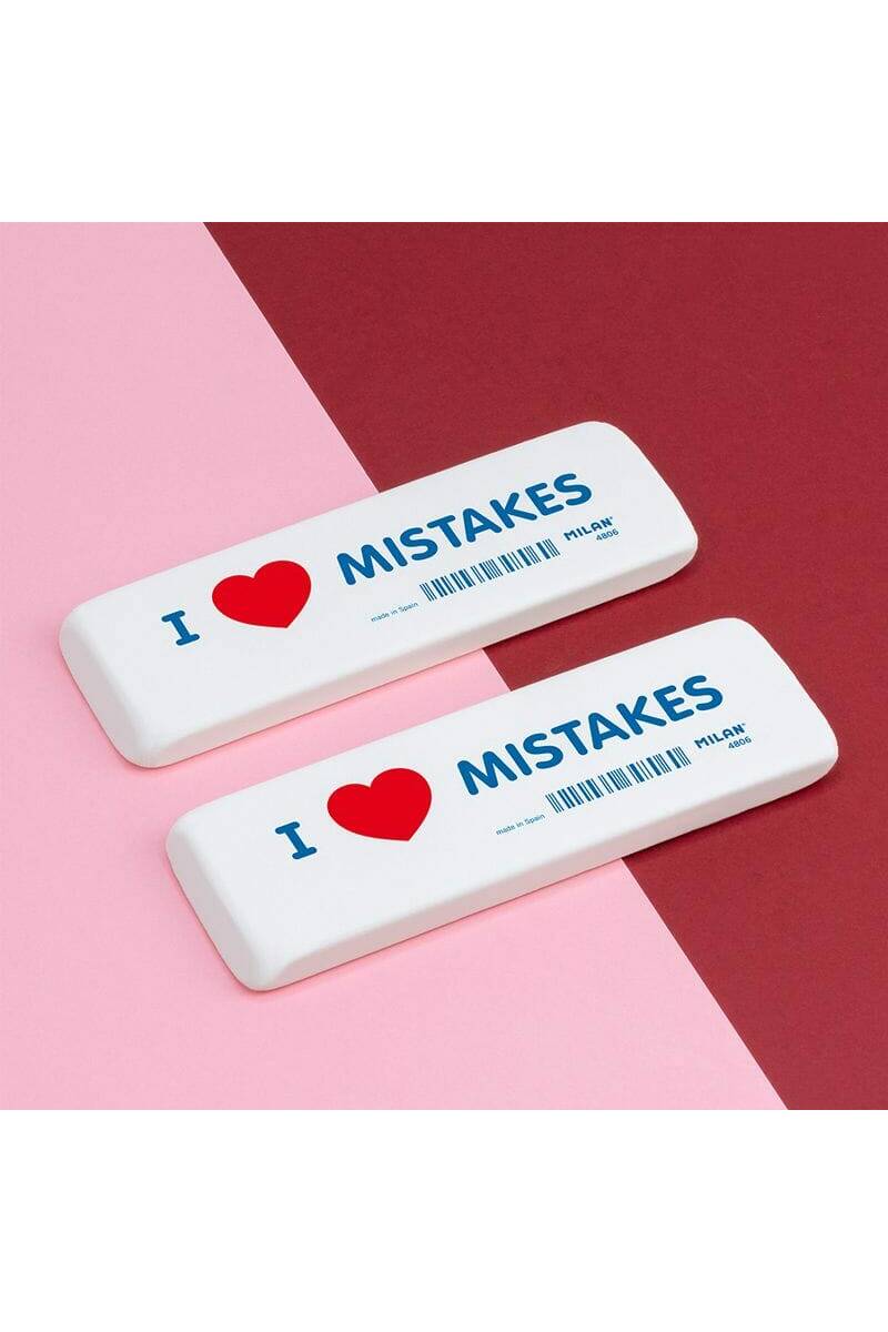 Eraser Milan 4806 I Love Mistakes
