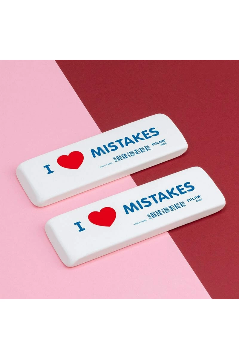 Eraser Milan 4806 I Love Mistakes