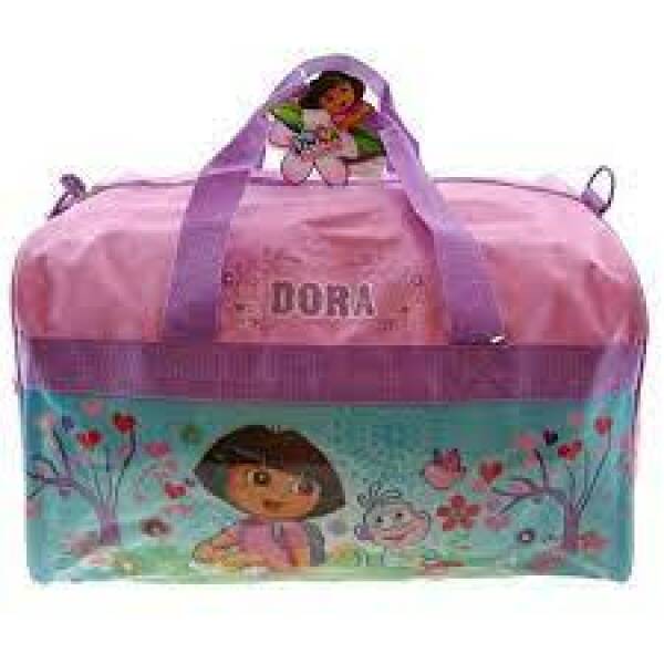 Dora Polyester Duffle Bag With Side Panels - 17" x 10"