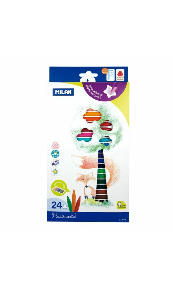 Milan Plastipastel Colours - 24pk
