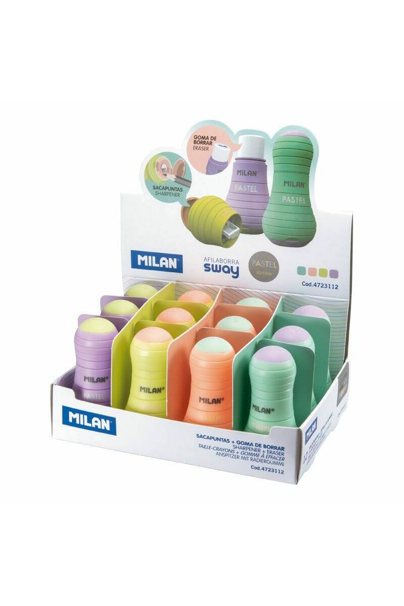 Sharpener + Eraser Sway Pastel