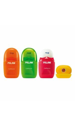 Sharpener + Eraser Fluo Capsule