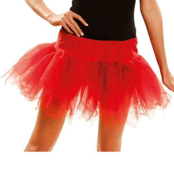 Red Frilly Tutu (5 Layers) - Adult One Size