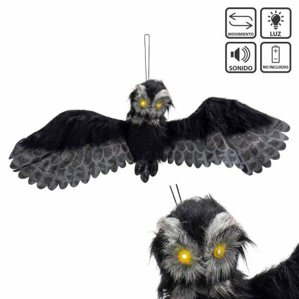 Owl with Light, Sound & Movement - 100x11x38cm