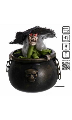 Witch Cauldron - 19x19x25cm