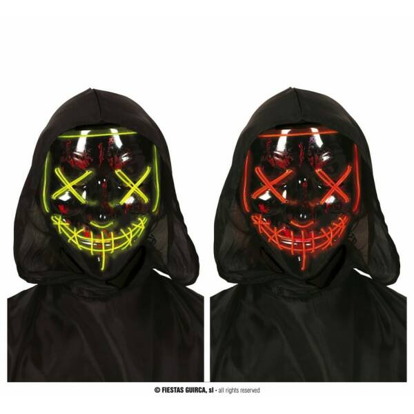 LED Purge Mask Assorted Lights - Adult One Size