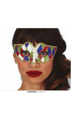 Harlequin Mask - Adult One Size
