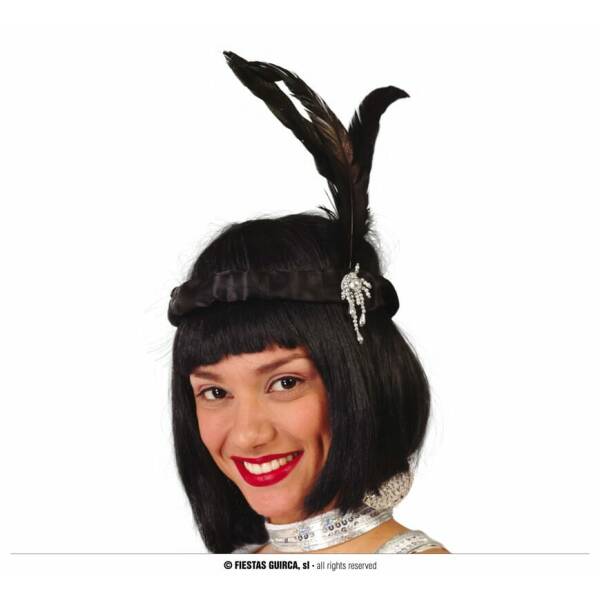 Feathered Charleston Headband - Adult One Size