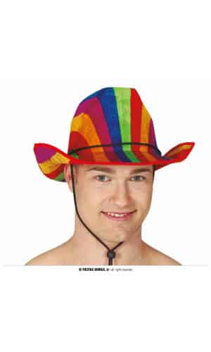 Pride Rainbow Cowboy Hat - Adult One Size