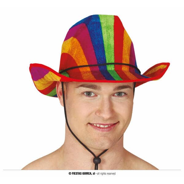 Pride Rainbow Cowboy Hat - Adult One Size