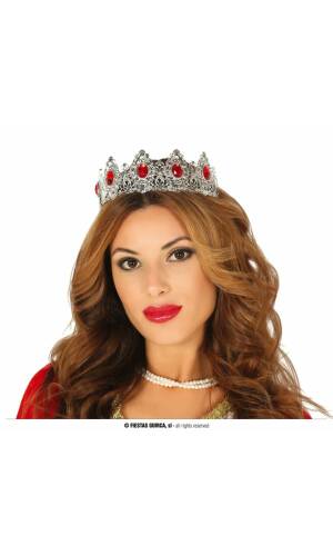 Princess Metal Silver Crown - Adult One Size